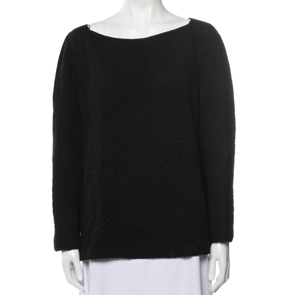 Tory Burch Embroidered Knit Sweater Top